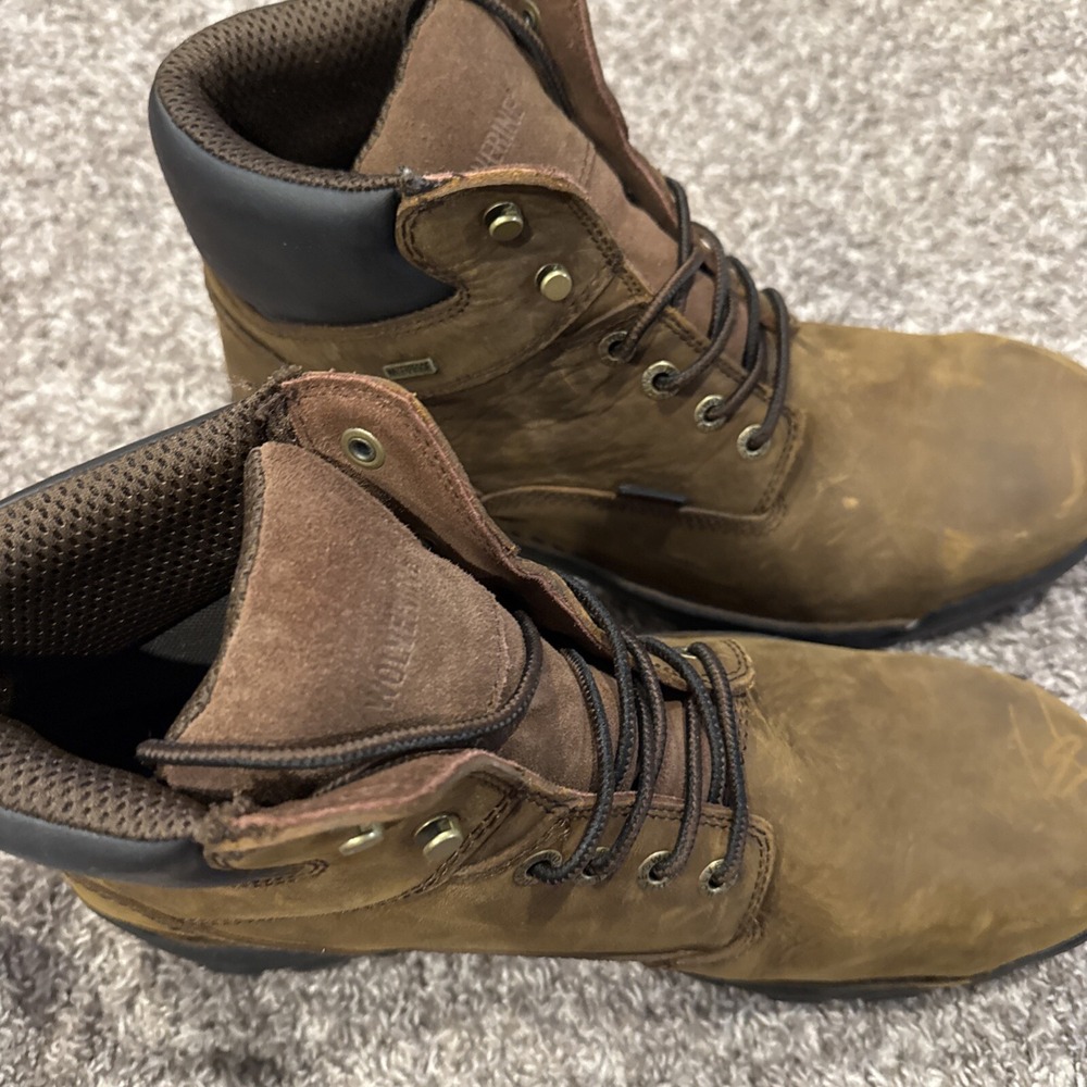 Wolverine Durbin Waterproof Steel Toe 6" W05483 Mens Brown Work Boots Size 13